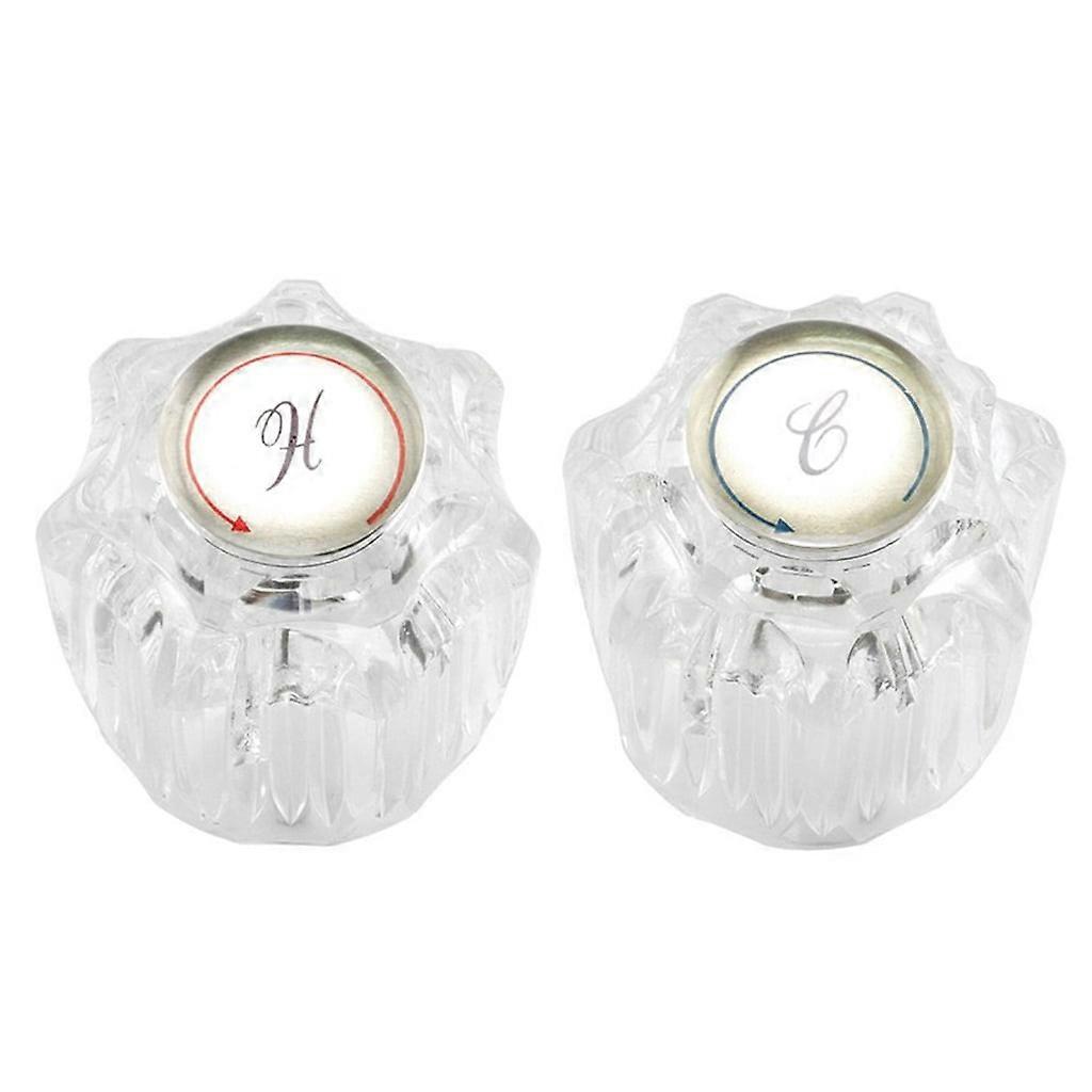 2Pieces Multipurpose Campers Shower Faucet Handle Accessory with Knobs