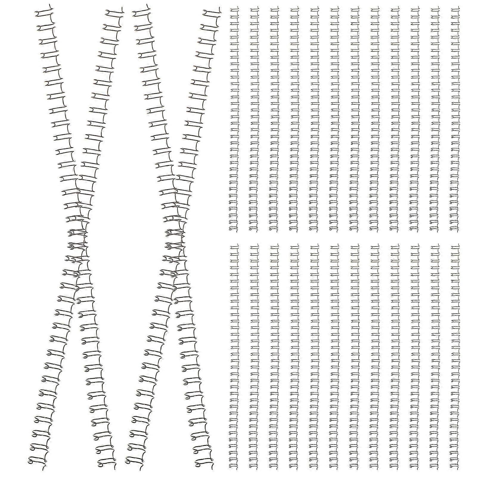 100Pcs Loose Leaf Binder Rings Notebook Spiral Binding Coils Double Loop Wire Binding Rings