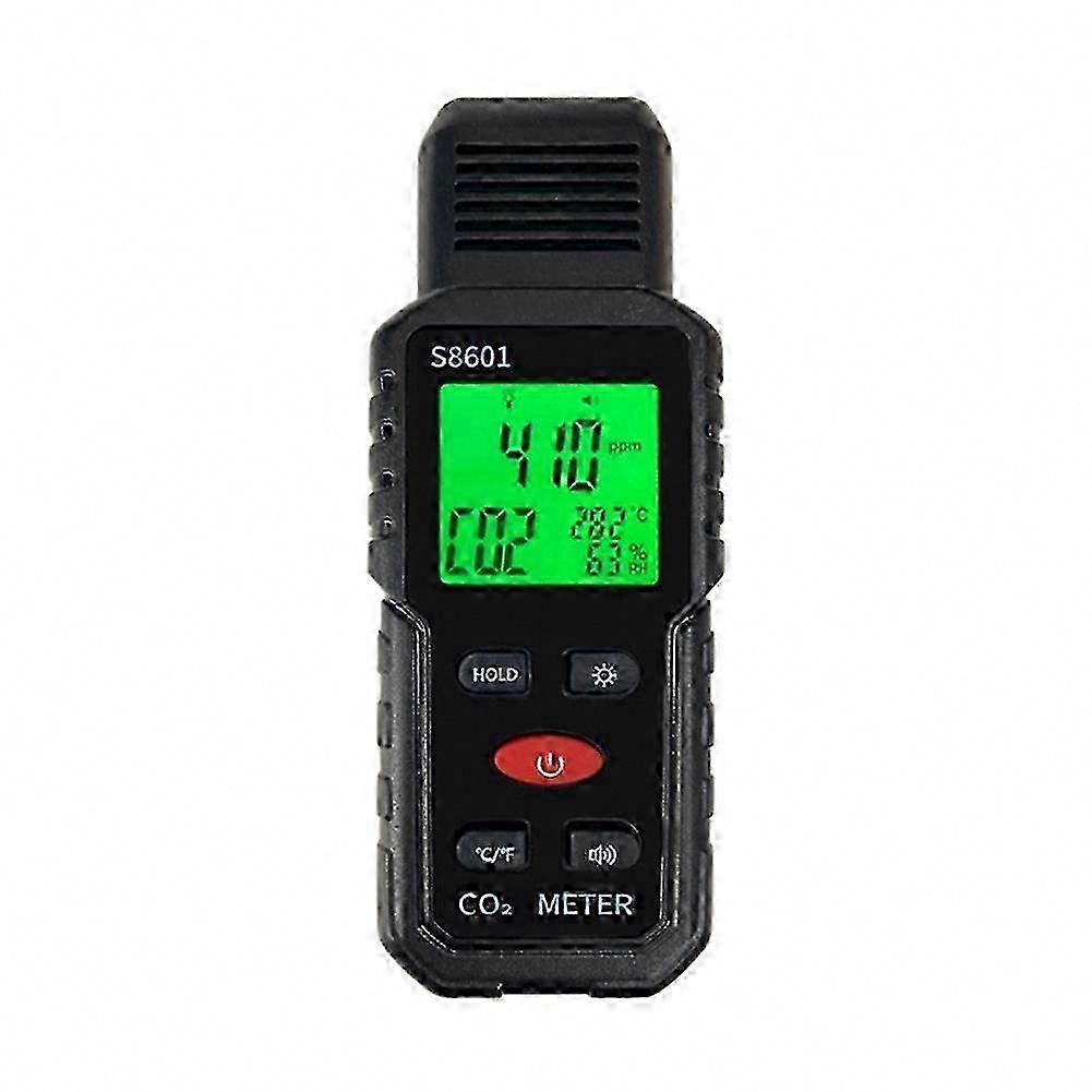 Draagbare CO2-meter 5000 ppm met temperatuurmonitor
