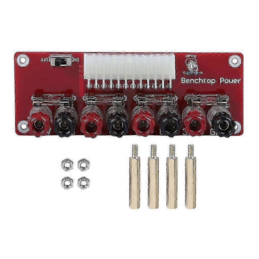 24 Pin ATX Power Module Kit, Red, For Computer PC Power Testing