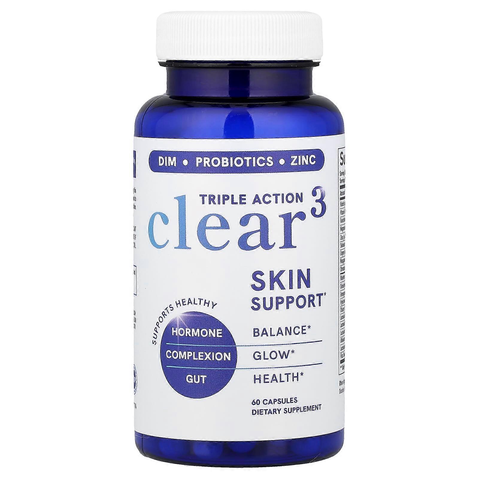 SMNutrition, Triple Action Clear 3, 60 Capsules