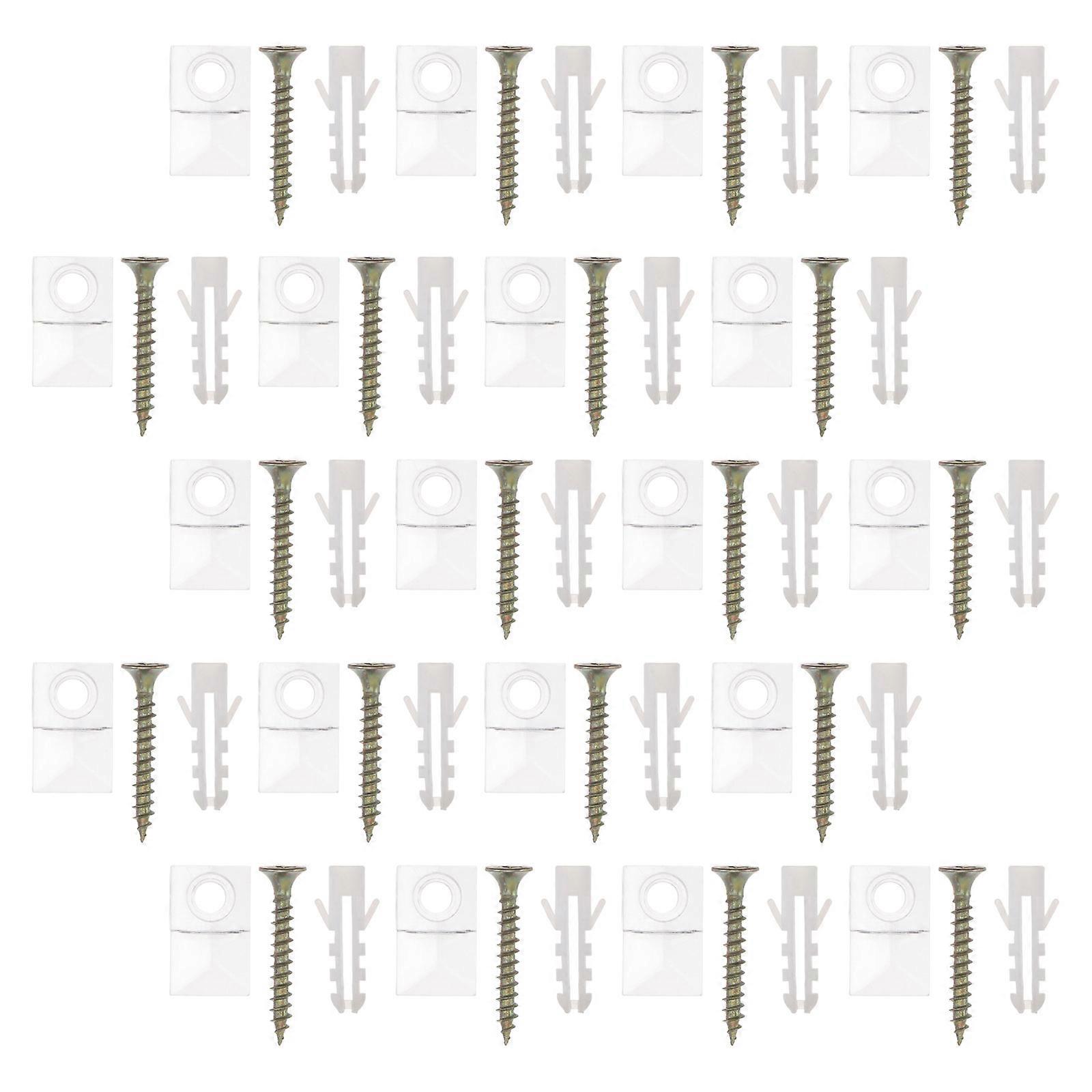 Mirror Holder Plastic Mounting Kit for Household Use 100Sets