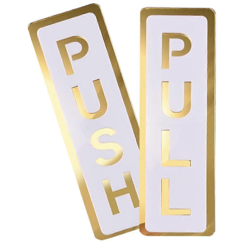 Push Door Sign Acrylic Double Layer for Push and Pull 6 Pieces