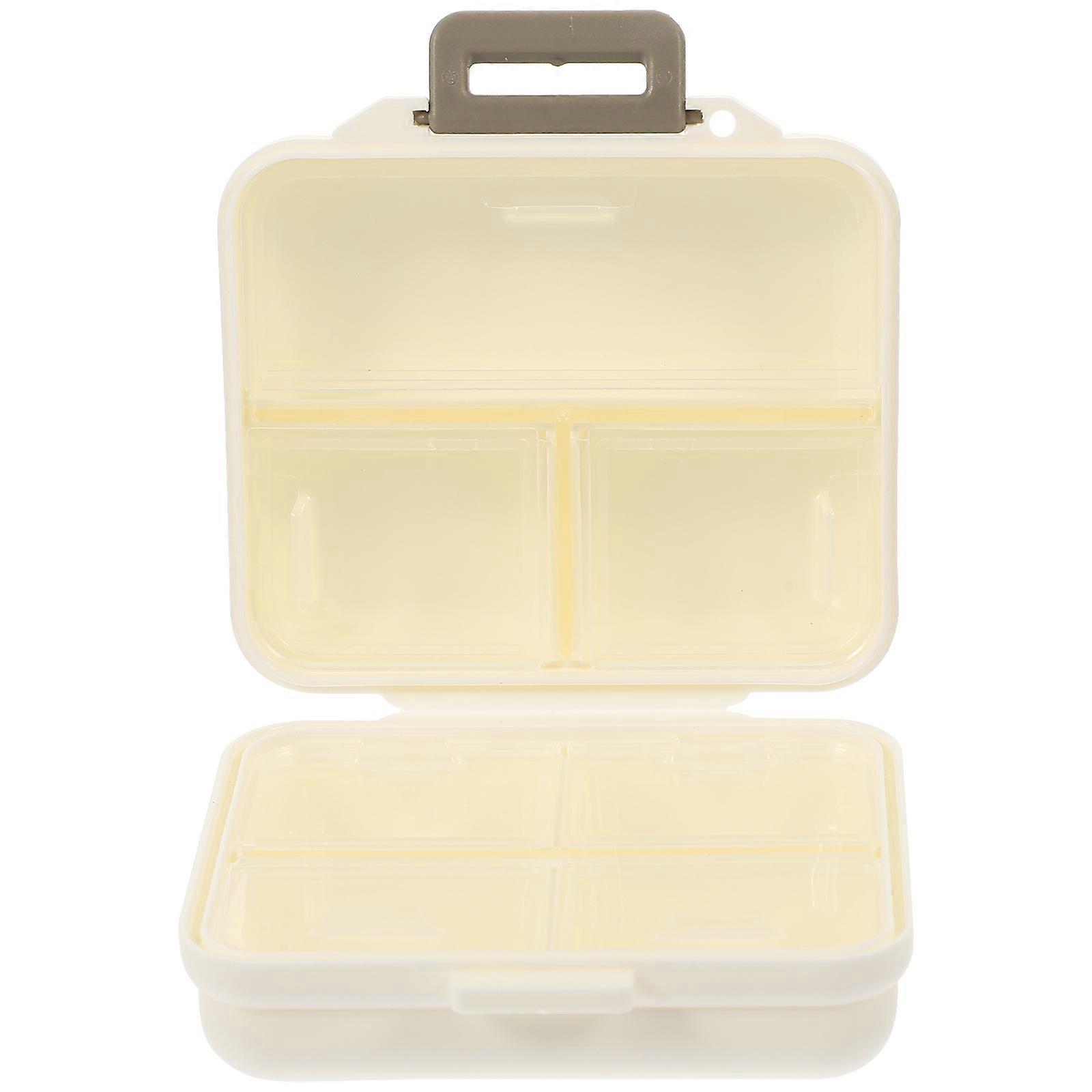 Portable Segmented Pills Box for Storage 7 Compartments Portable Case