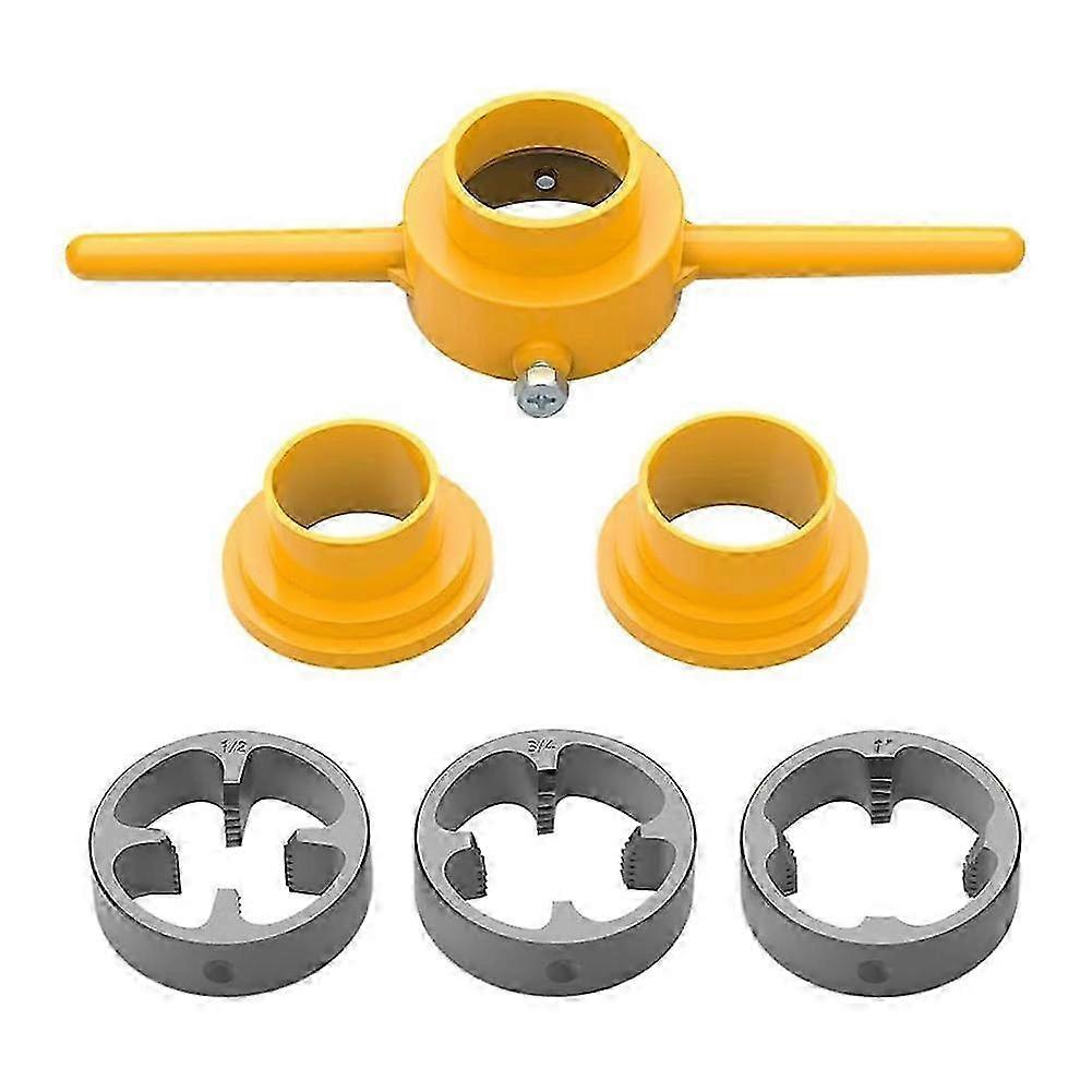 6Pcs PVC Thread Maker Tool Pipe Threader Plumbing Tool Kit