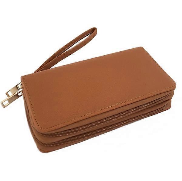 Large Wallet with Two Large Compartments, Brown