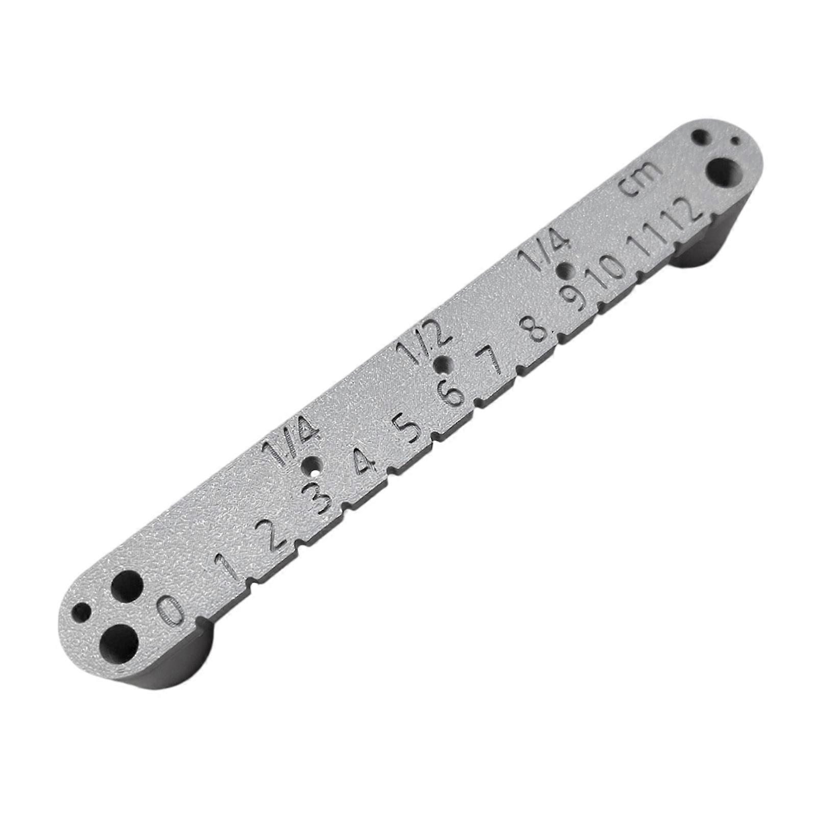 Woodworking Scribe Tool - Dual Scale & Drill Guide Holes - for Precise Marking and Positioning