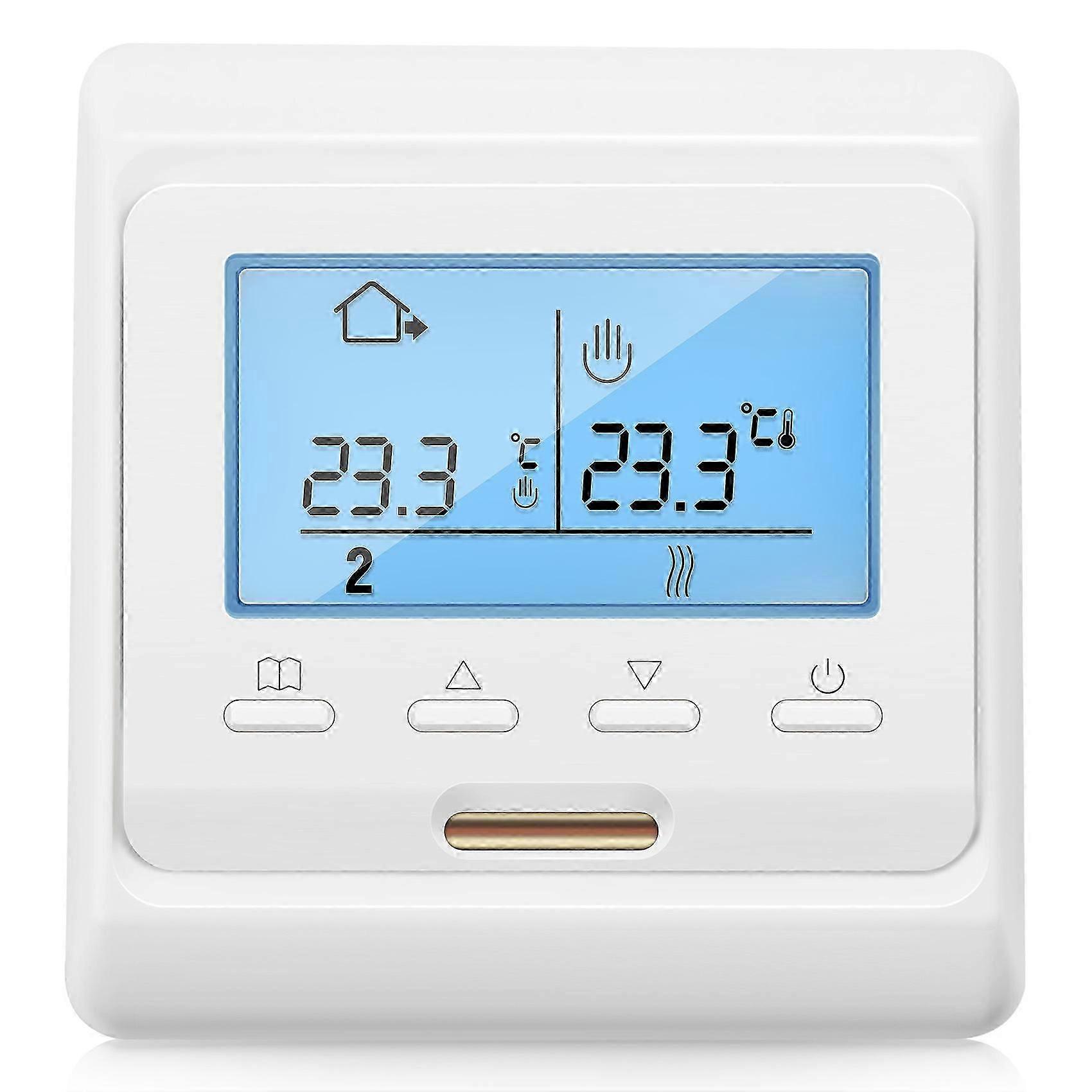 16A 230V LCD Programmable Warm Floor Heating Room Thermostat
