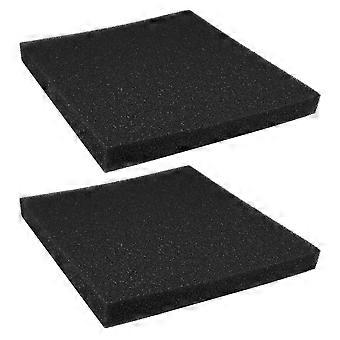 Filtre en coton noir pour aquarium, contrôle des odeurs, 2 feuilles