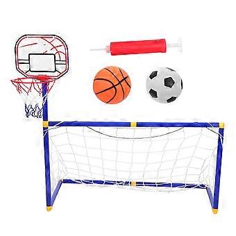 1 Set Outdoor Basketball Hoop Soccer Goal Portable Sports Football Gate Small Soccer Door Football Goal