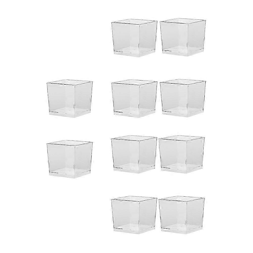 Transparent Plastic Pudding Cups, 50-Pack - Mini Dessert Display Cups for Cakes, Mousse, Birthday Parties, Weddings