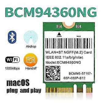 1200mbps 802.11ac Wifi-kort Bcm94360ng Ngff M.2 5ghz Wlan Bluetooth 4.0-kort Dw1560 trådløs networ