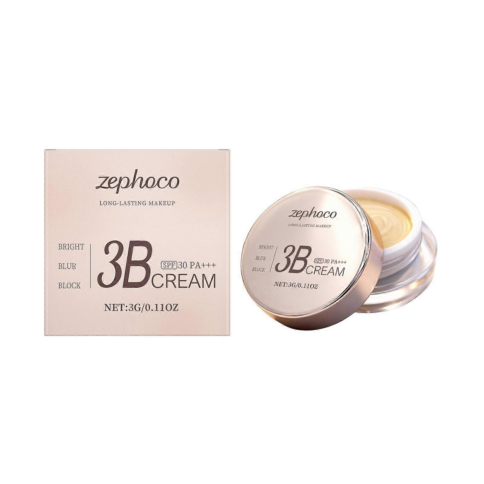 Zephoco Moisturizing Makeup Cream Set Brightening Concealer Uniform Makeup Daily Multi-Scene Applicable Makeup