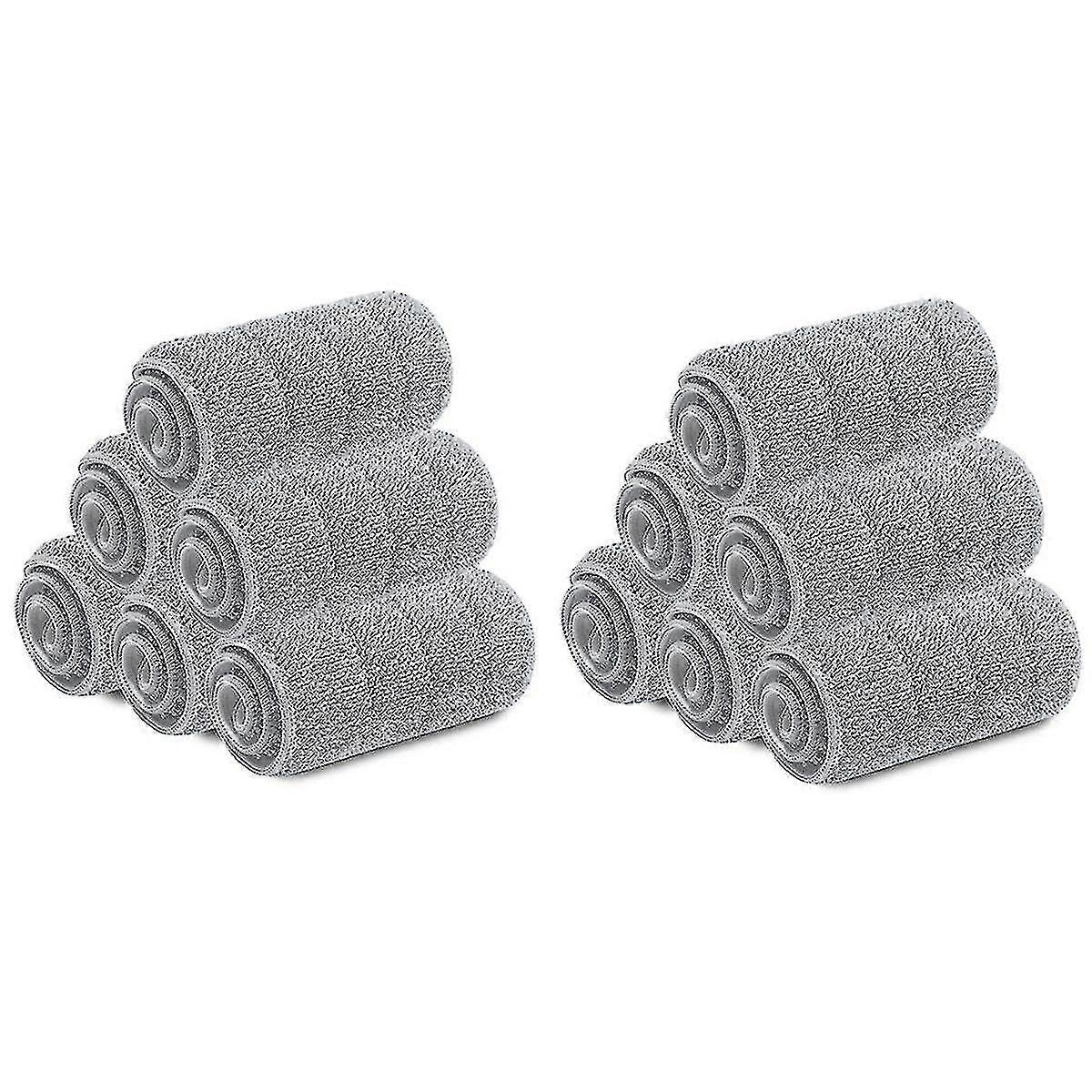 12 Pcs Microfiber Mop Cloth Kitchen Floor Cleaning