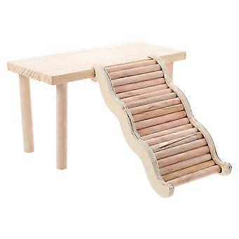 Hamsterklätterstege i trä, hamsterstege, leksak för 1-set burar