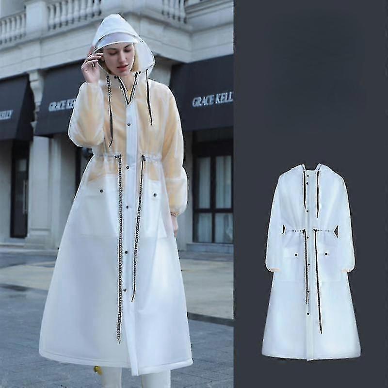 Moda Mujer Impermeable Impermeable Poncho con Capucha