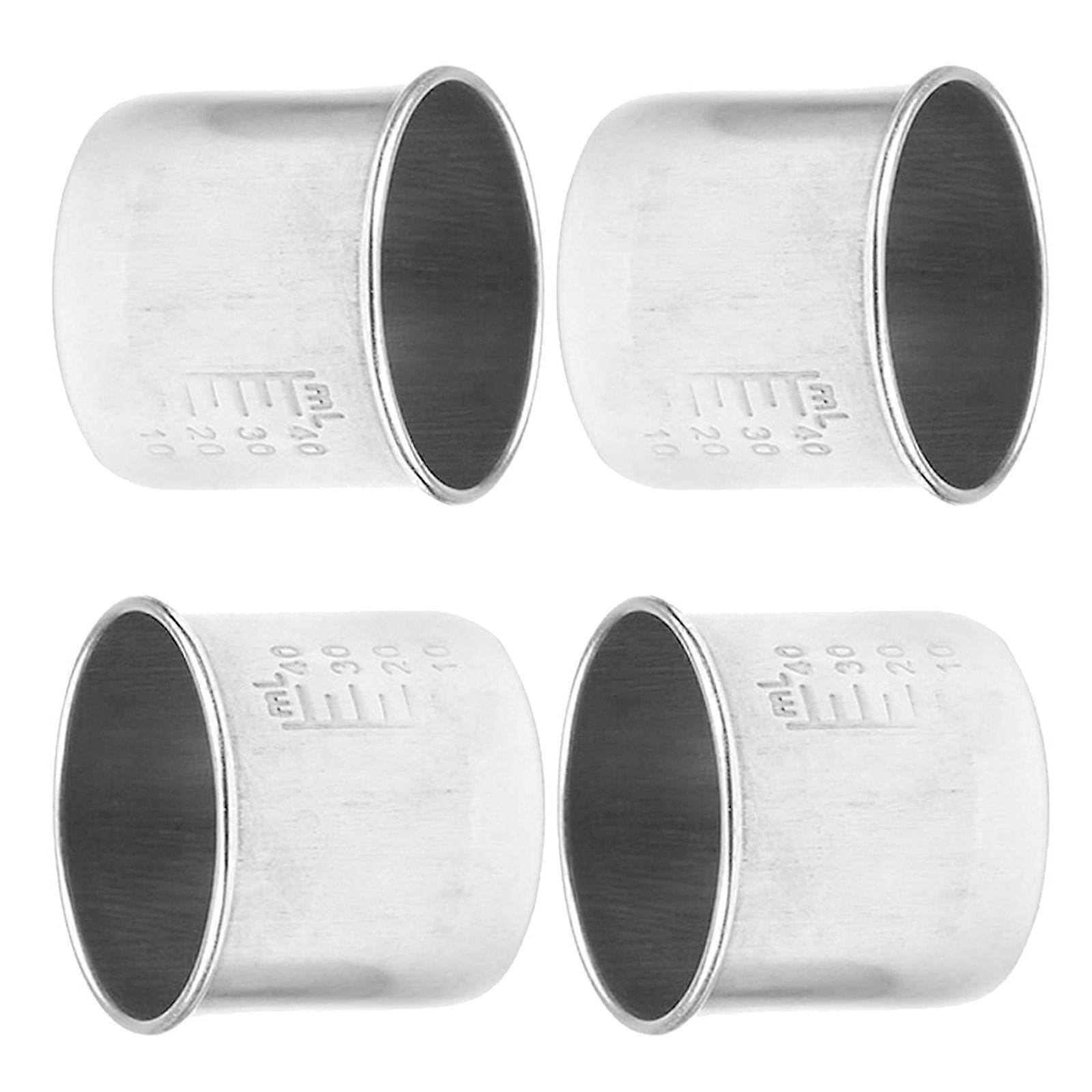 4Pcs Household Pills Cups Multi-function Graduated Cups Convenient Measuring Cups