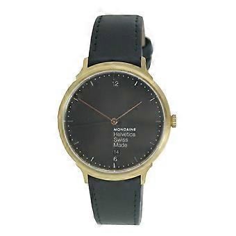 Mondaine Unisex Watch Helvetica No1 light wristwatch MH1. L2221.lb leather