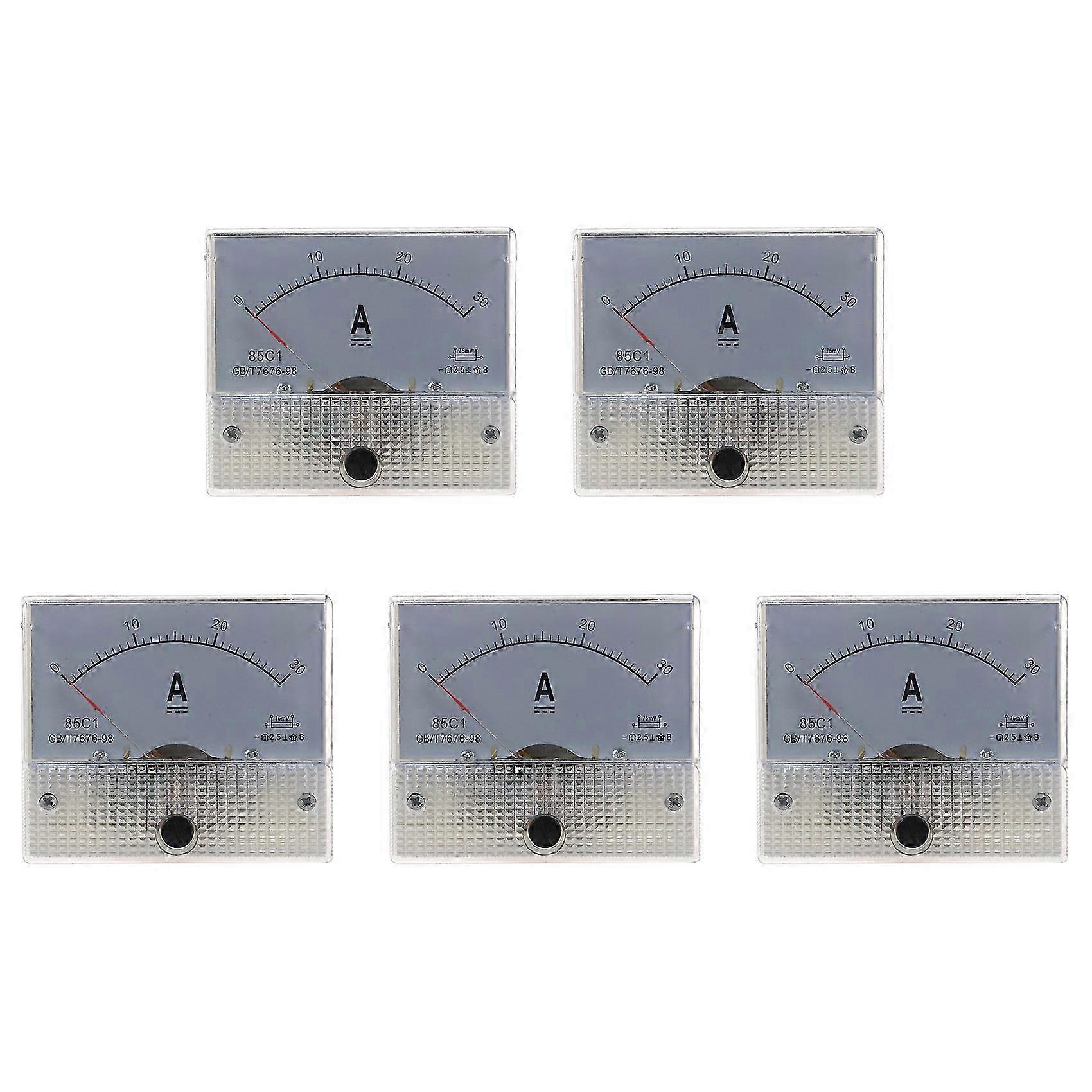 5X 85C1 Analog Current Panel Meter DC 30A AMP Ammeter