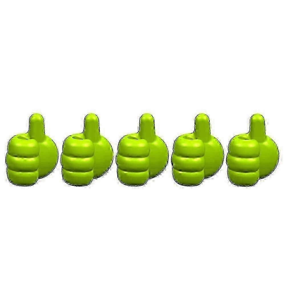 5pcs Creative Thumb Wall Hooks-Multi-function with Anti-scratch Adhesive