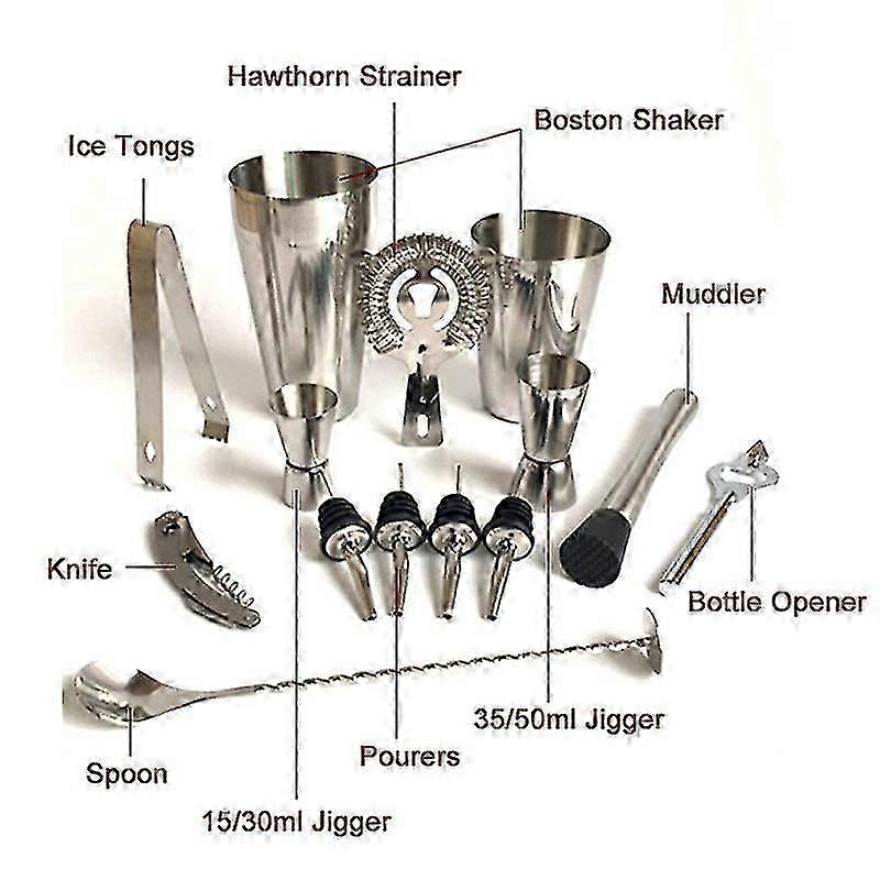 13-pack cocktail shaker set 800ml