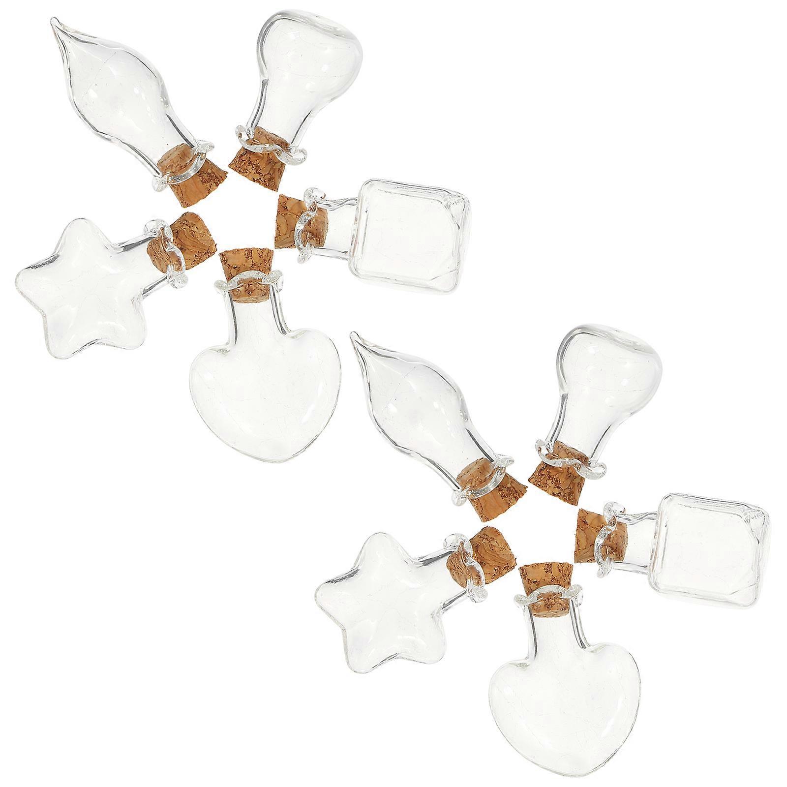 10pcs Small  Cork Bottles Multi-function Wish Bottles Delicate Miniature Bottles