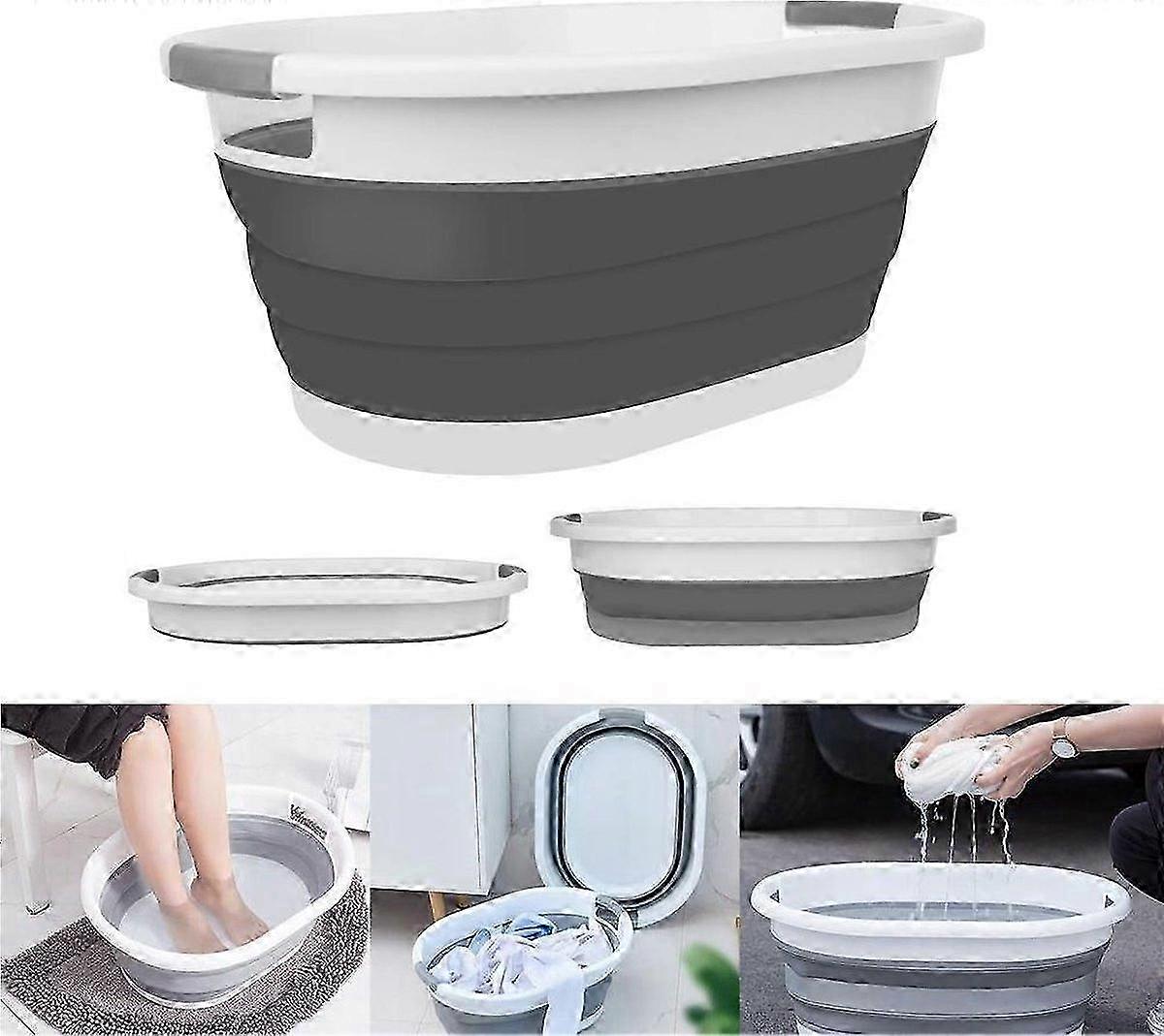 Multifunctional Foldable Laundry Basket Silicone - Space-saving Laundry Bucket - 25 Liter
