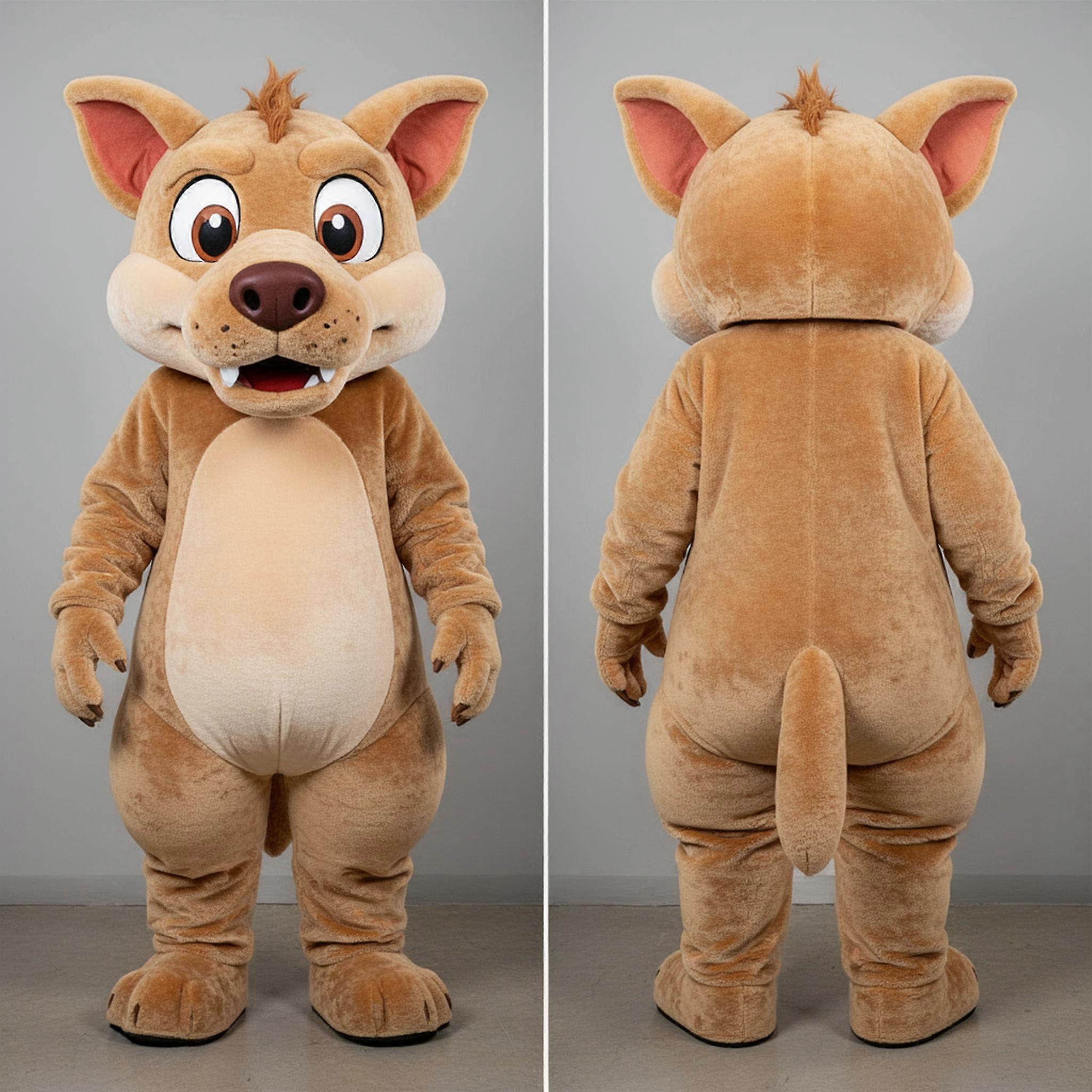 MASTICOT Tan Cartoon Chupacabra Mascot