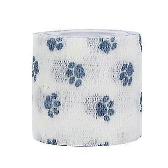 Zelfklevende Huisdierverband Ademend Non-woven Katten Honden Letsel Elastische Lichaamswikkel Blauw