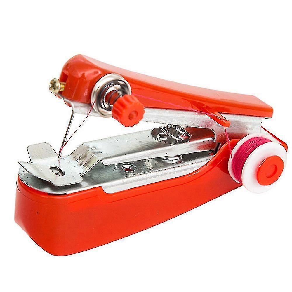 Portable Needlework Cordless Mini Hand-held Clothes Fabrics Sewing Machine Q