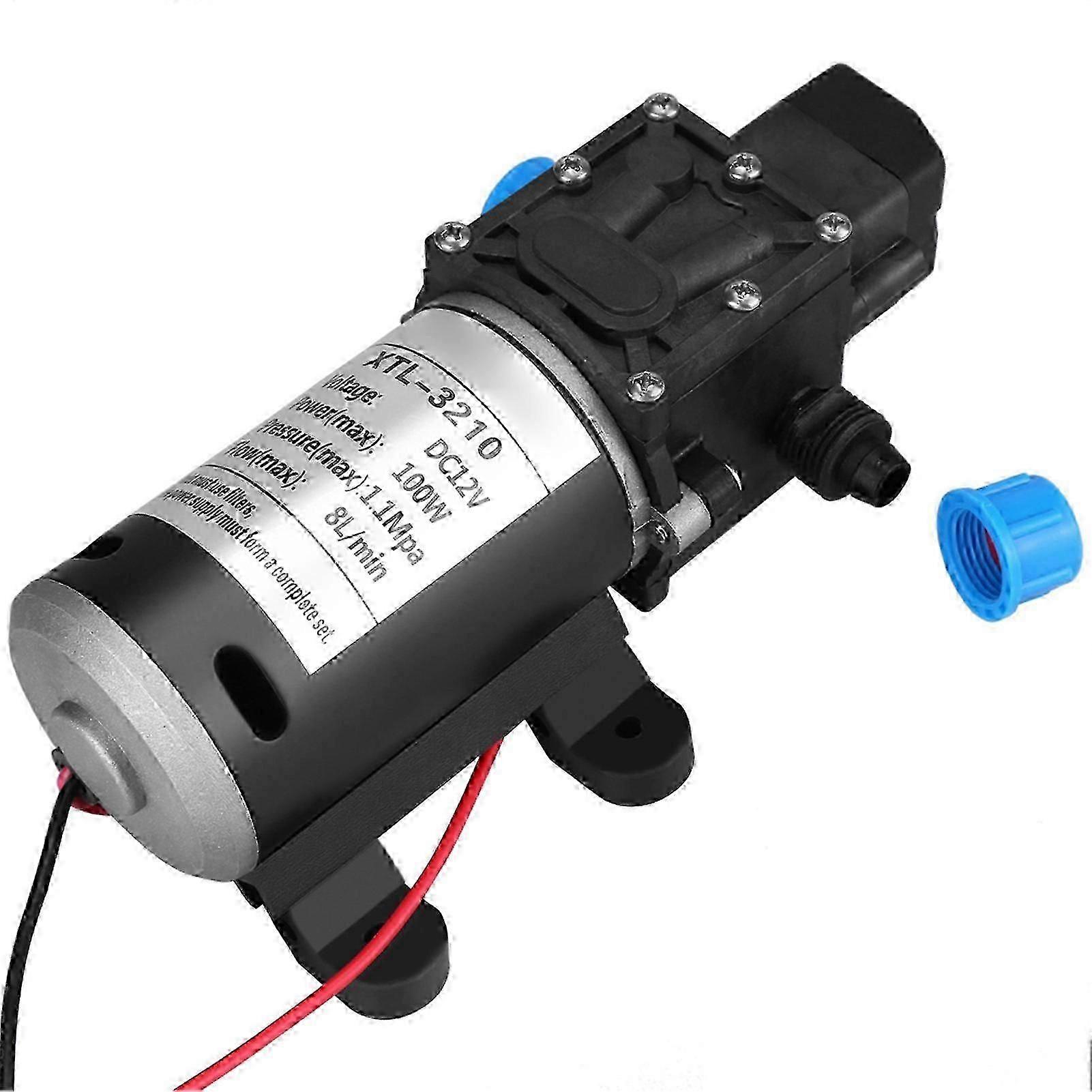 12V DC 160PSI vattenpump 8L/min för högtryckstvätt - Ny lista