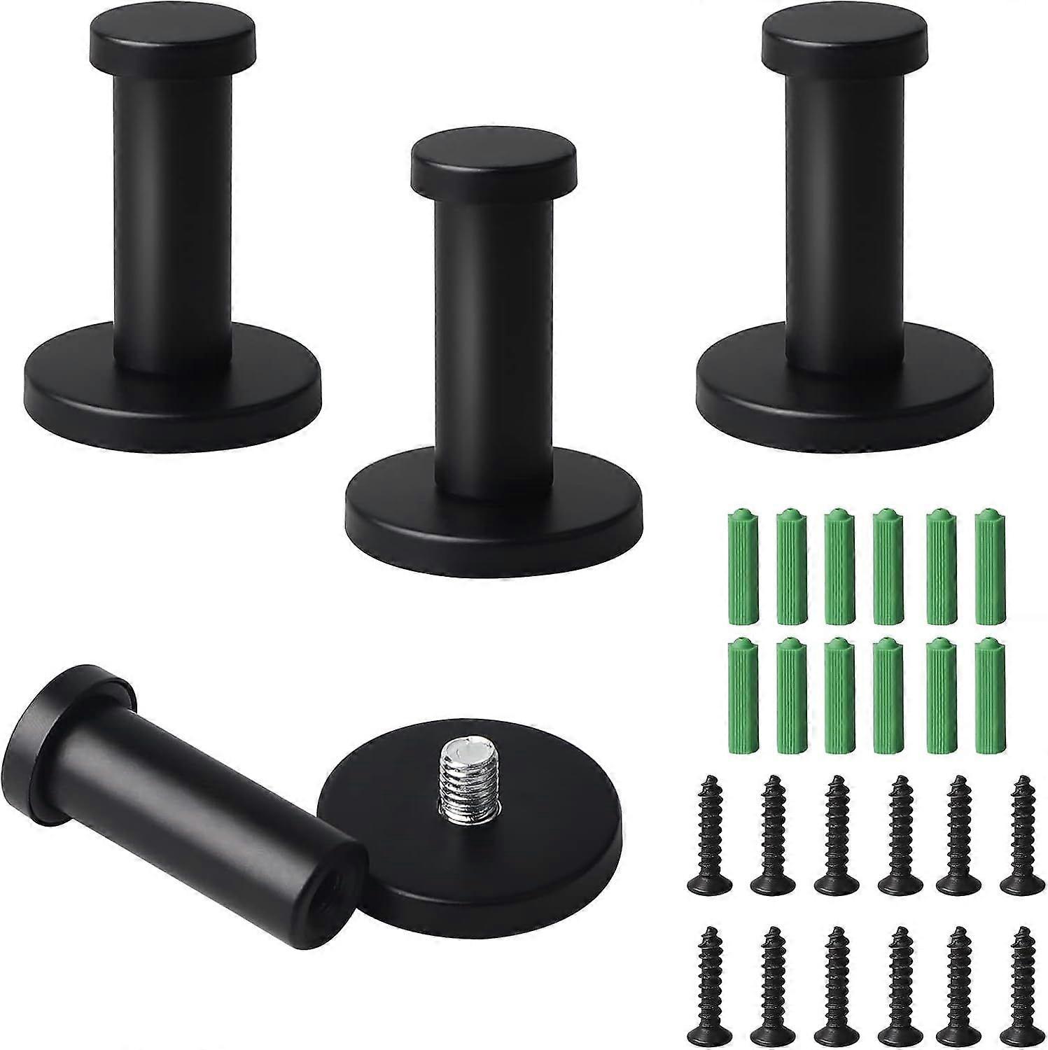 Space-Saving Stainless Steel Towel Hooks Set