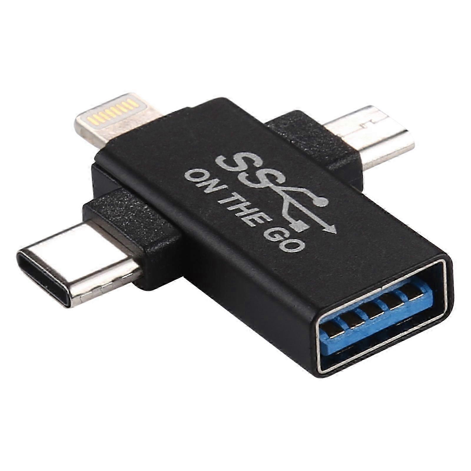 Metal USB 3.0 Tri-Interface OTG