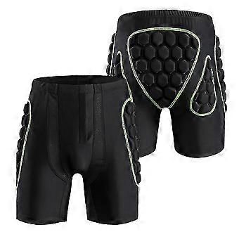 Women's Hip Butt Protection Padded Shorts Armor Hip Protection Shorts PAd Compatible with Snowboarding skating S