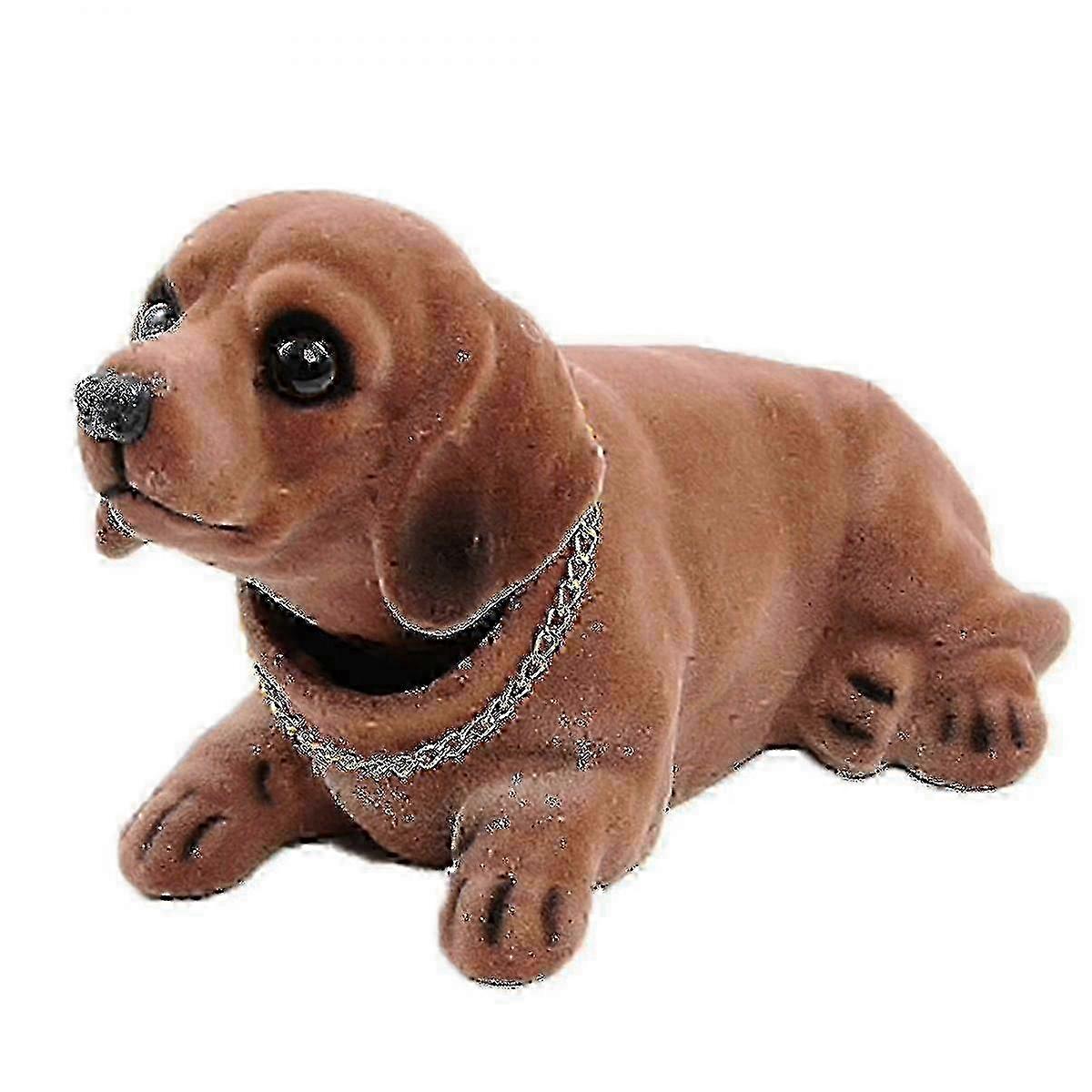Resin Flocking Dachshund Dashboard Dog
