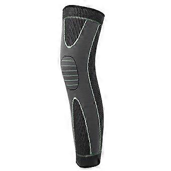 Joelheira de compressão, alongada, protetor de perna esportivo, com manga respirável e alta elasticidade, ideal para atividades ao ar livre como corrida, caminhada e ciclismo.