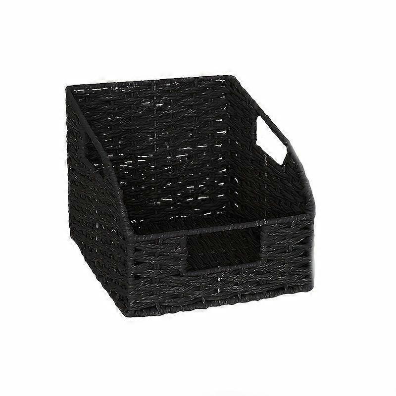 1pc Paper Rope Storage Baskets, Shelf Baskets