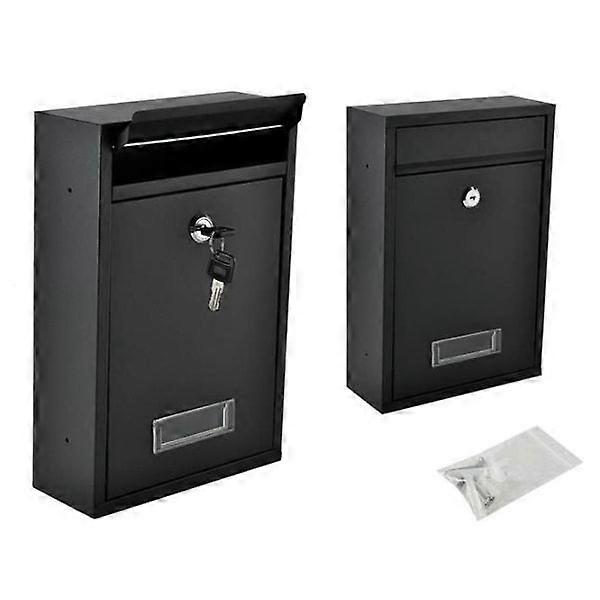 Mailbox with lock - mailbox black