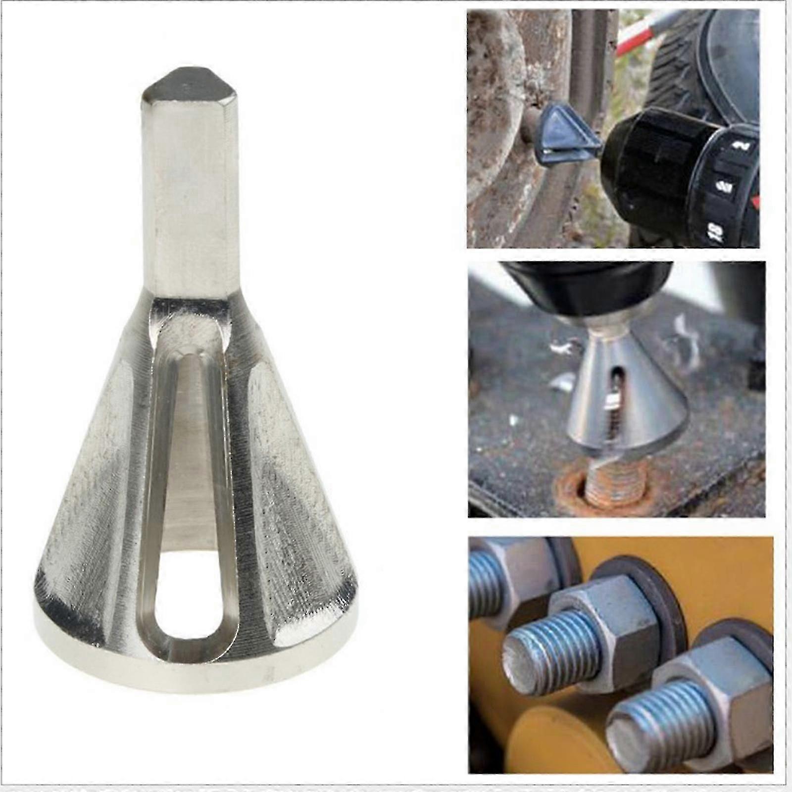 High Efficiency Chamfering Device for Metalworkers DIY Projects Nonslip Grip High Efficiency Deburring Chamfering Tool Multicolor N