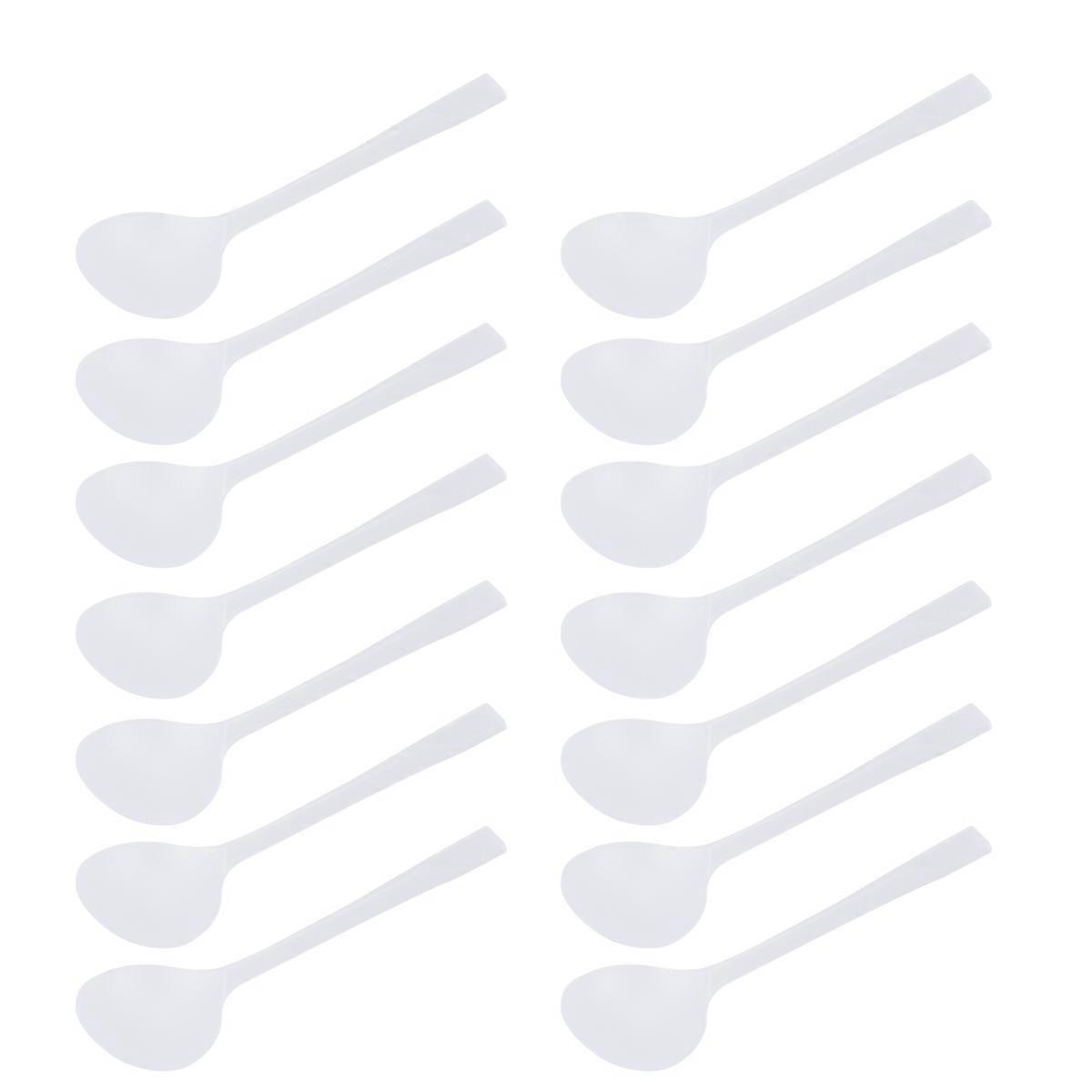Plastic for Eating Use White 100Pcs Bulk Set