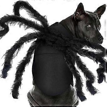 Dog Spider Costume with Realistic Furry Long Legs, Halloween Cosplay Outfit for Large Dog