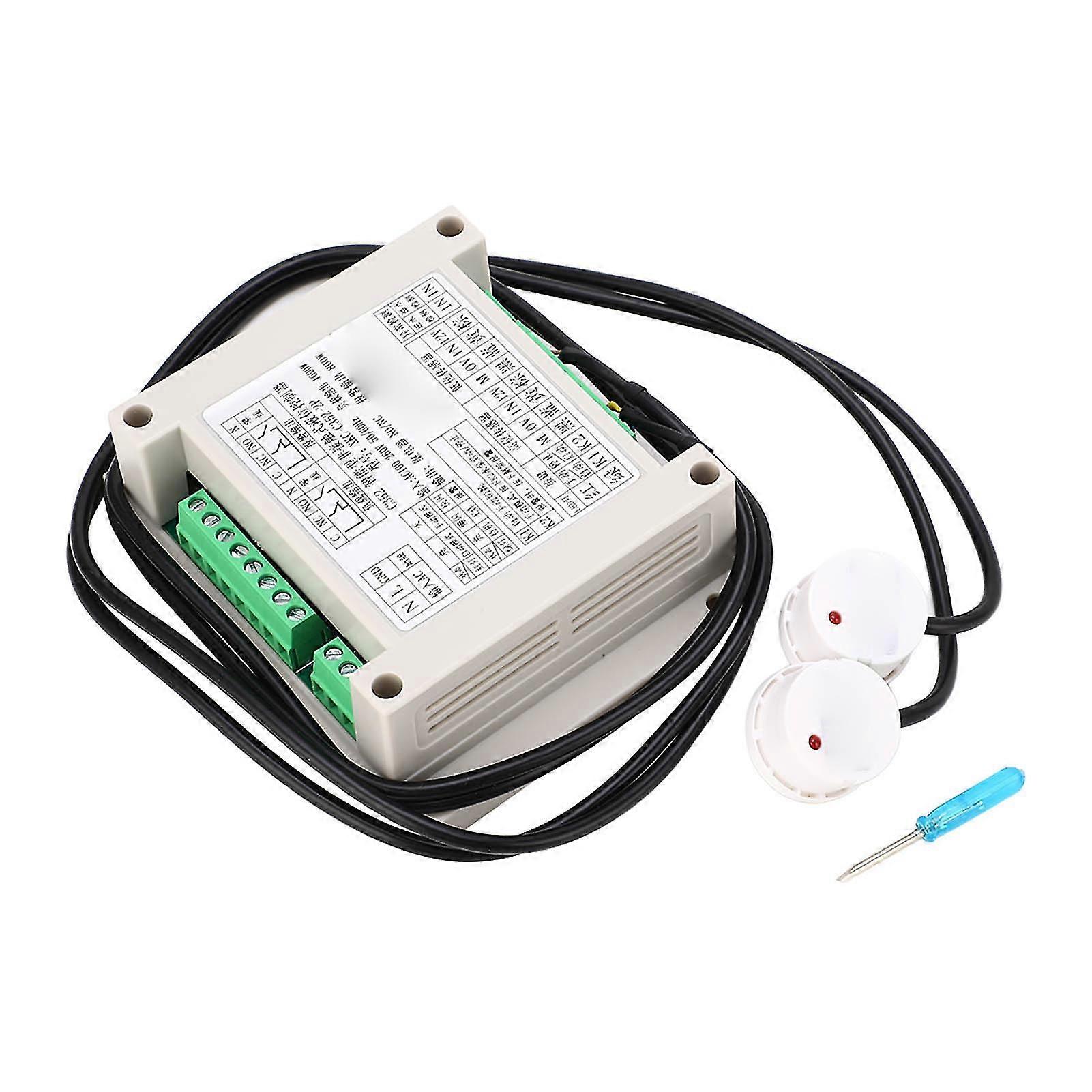 Risegun Water Level Controller Non Liquid Level Controller, Sensitivity Adjustable Automatic Water Level Sensor, AC100-260V, Liquid Level