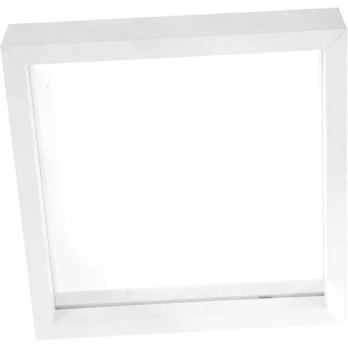 DIY Display Frame Double-sided Glass Table Stand White