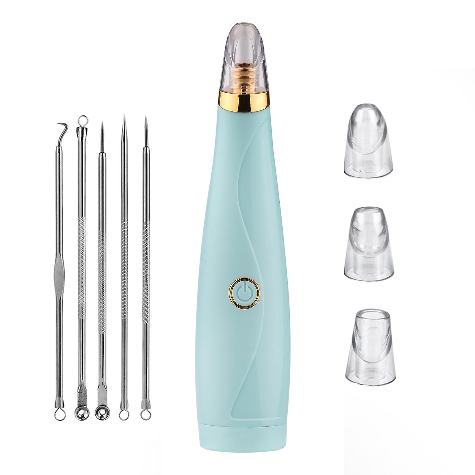 Blackhead Remover Pore Vacuum Pimple Extractor With Curved Blackhead Needle Kit