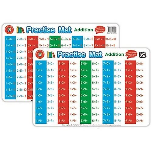 ADDITION Engaging Colorful Learning Can Be Fun Practise Mat 42x28cm Ages 3+