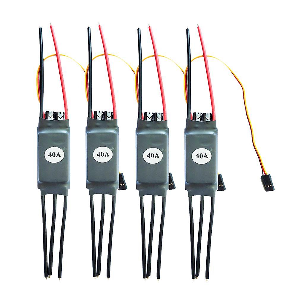4x 40A Two-way Brushless ESC for RC Remote Control Car Boat Parts 2-6S 40A