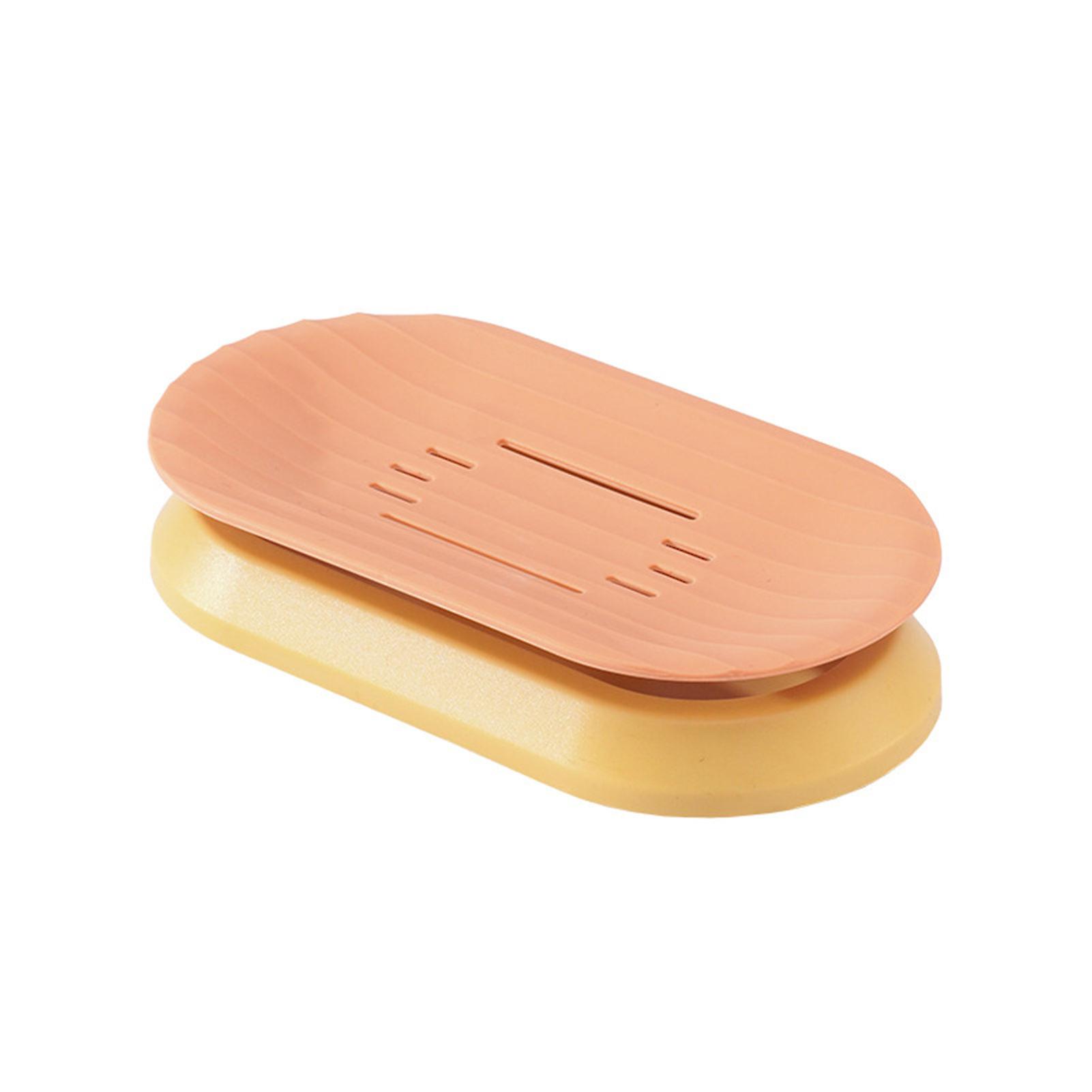 Soap Dishes Sponge Scrubber Box 2 Tier Bathroom Soap Dish