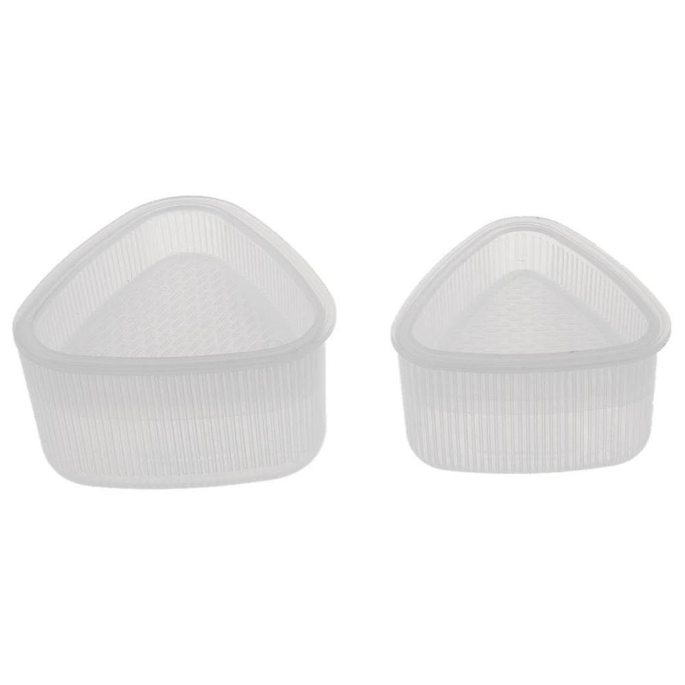 2 Pcs Triangular Form Sushi Mold Onigiri Rice Ball Frame Food Mould Decorating Tools