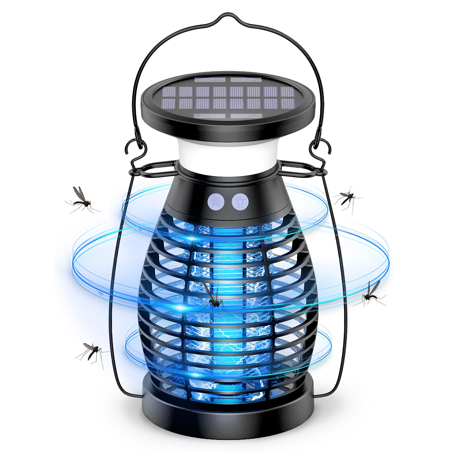 Rechargeable Solar Powered Mosquito Zapper Waterproof Mosquito Driver