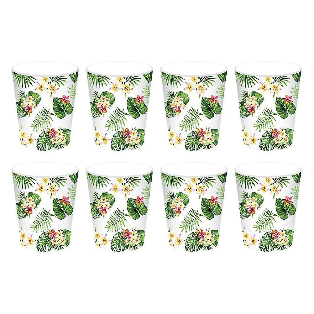 16pcs Paper Cup Aloha Party Decorations Disposable Tableware